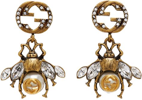 gucci bee earrings price|safety pin earrings Gucci.